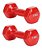 Halteres cobertos com vinil liso 3 KG Fitness - Imagem 1