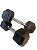 Halteres 4kg Emborrachado Com Barra De Metal Fitness - Imagem 3