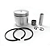 Kit Pistão + Anéis Completo 44mm para Mini Motos/Quadriciclos 49cc - Imagem 1