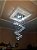 Lustre de cristal 20x20cm x 60cm altura espiral - Imagem 1