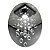 Lustre de cristal 14x14cm x 30cm altura com led incluso - Imagem 1
