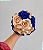 Buquê Rosas Colombianas Azul Royal e Champanhe - Imagem 1