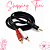 Cabo Auxiliar P2 Macho X Rca Macho Audio 1m P/ Som / Tv / Home Theater Audio Video - Imagem 1