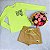 Conjunto Infantil com Blusa Verde Neon Canelada da Animê - Imagem 1