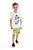 Conjunto Infantil com Bermuda Moletom da Up Baby - Cores Diferentes - Imagem 1