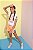 Conjunto Infantil Short Laranja Neon Paetê da Vanilla Cream - Imagem 8