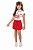 Conjunto Infantil com Shorts Saia e Blusinha em Malha - Imagem 1