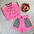 Conjunto Juvenil Rosa com Shorts em Moletom da Vanilla Cream - Imagem 1
