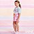 Conjunto Infantil Feminino com Shorts Moletom da Animê - Imagem 1