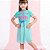 Vestido Infantil College com Tule Verde Água da Animê - Imagem 4