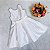 Vestido de Festa Infantil Branco Lantejoulas da Petit Cherie - Imagem 1