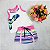 Conjunto Infantil Feminino Tropical c/Saia da Mon Sucré - Imagem 1