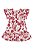 Vestido de Bebê Casual Vermelho Estampado da Up Baby - Imagem 1