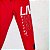 Calça Infantil Masculina Vermelha em Moletom Flanelado da Lamon - Imagem 3