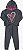 Conjunto Infantil Feminino em Moletom Flanelado Chumbo - Imagem 2