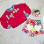 Conjunto Infantil Feminino c/Saia Short Floral da Málagah - Imagem 1