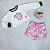 Conjunto Infantil Feminino c/Short Estampado da Málagah - Imagem 1