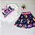 Conjunto Infantil Feminino c/Saia Midi Estampada da Mon Sucré - Imagem 2
