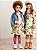 Conjunto Infantil de Frio de Menina Saia Camuflada Anime - Imagem 2