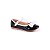 Sapato Infantil Preto e Branco de Verniz Modelo Boneca - Imagem 2