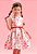 Vestido Infantil de festa Estampa Cupcakes e Frutas Petit Cherie - Imagem 1