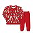 Conjunto Infantil Feminino Vermelho moletom da Duzizo - Imagem 1