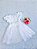 Vestido Infantil de Festa Branco Batizado Petit Cherie - Imagem 3