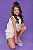 Conjunto Infantil Feminino Shorts e Bata Gabriela Aquarela - Imagem 3
