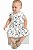 Vestido Casual de Bebê de Flores Azul da Quimby - Imagem 1