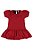 Vestido de Bebê Casual Vermelho Manga Princesa da Up Baby - Imagem 1