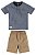 Conjunto Infantil Masculino com Bermuda Sarja da Up Baby - Imagem 2