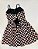Vestido Juvenil Casual Quadriculado Preto com Rose Bobbylulu - Imagem 3