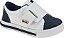 Tênis Infantil masculino Branco com Azul Velcro Largo - Imagem 1