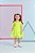 Vestido Casual Infantil de Tule Verde Neon da Mon Sucré - Imagem 1