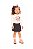 Conjunto Infantil Feminino com Saia Shorts Duas Cores - Imagem 1