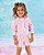 Conjunto Infantil com Shorts Rosa Gabriela Aquarela - Imagem 1