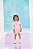 Conjunto Infantil com Shorts Rosa Gabriela Aquarela - Imagem 1