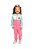 Conjunto Infantil Feminino Moletom Aberta Rosa com Zíper - Imagem 2