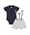 Conjunto de Bebê Masculino Camisa Body com Suspensório - Imagem 3