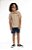 Camisa Infantil Masculina em Malha Trabalhada Bege - Imagem 2