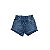 Shorts Infantil Feminino Jeans Barra Desfiado - Imagem 2