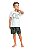 Pijama Infantil Masculino de Verão Shorts Quimby - Imagem 2