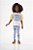 Conjunto Infantil de Verão com Legging Azul da Up Baby - Imagem 1