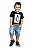 Camiseta Infantil Manga Curta Estampada da Quimby - Imagem 1
