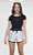 Conjunto Juvenil Feminino Shorts Prateado da BobbyLulu - Imagem 1