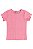 Blusa Infantil Feminina Malha Canelada 2 Cor Quimby - Imagem 1