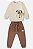 Conjunto Infantil de Frio de Menino Bege Fechado Up Baby - Imagem 2