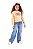Blusa Infantil Feminina de Manga Longa Bege - Imagem 1