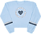 Blusa Juvenil Feminina de Manga Longa Azul - Imagem 1