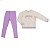 Conjunto Infantil de Frio Feminino Fechado Quentinho - Imagem 2